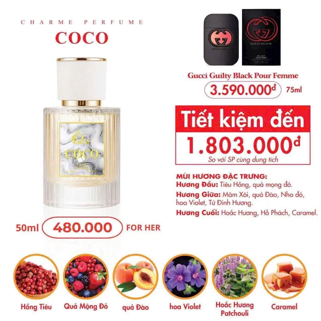 Good Charme Coco Trắng 50ml