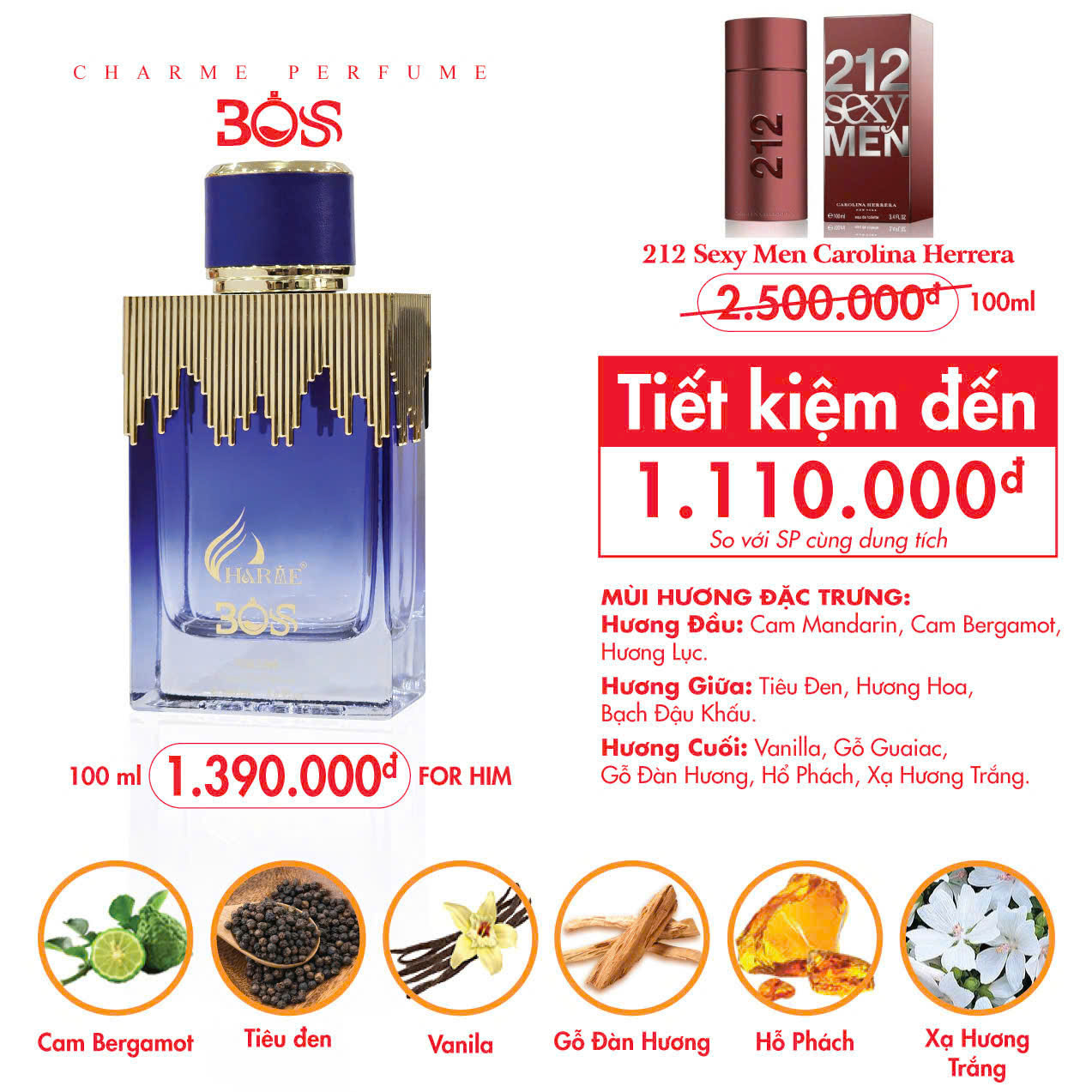 Charme Boss 100ml New 2024
