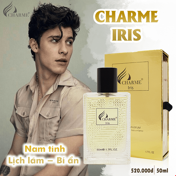 nước hoa nam charme iris