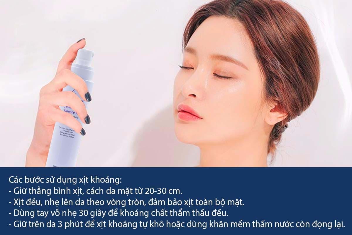 Nên xịt khoáng trước khi đi ngủ hay sau khi ngủ dậy?