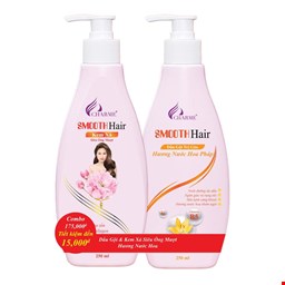 COMBO Dầu gội - Kem xả SMOOTH HAIR Trị Gàu 250ml