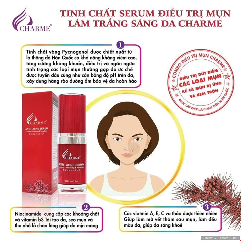 Serum Thông Đỏ Mụn Anti - Acne 15ml