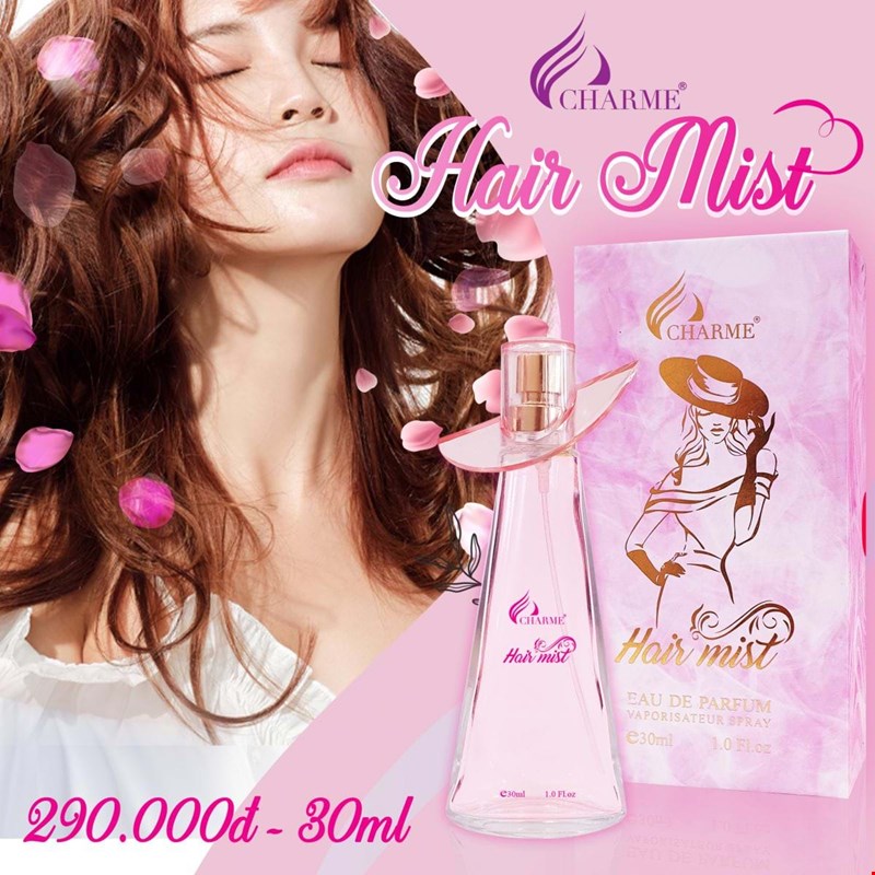 Nước hoa xịt tóc Charme Hair Mist