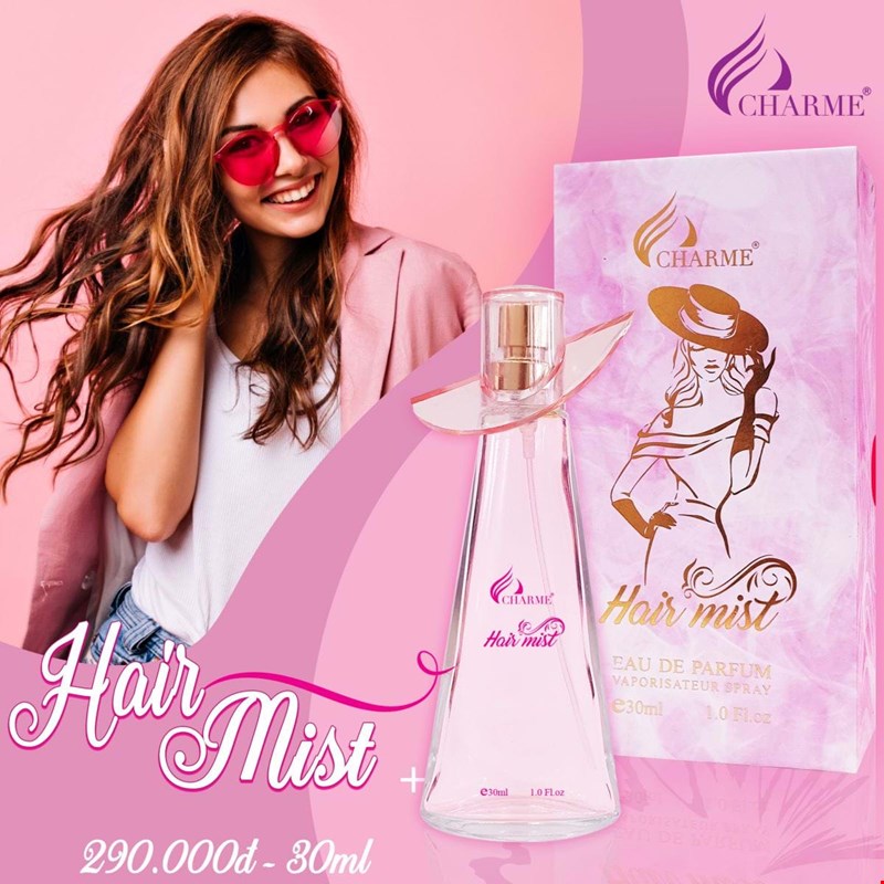 Nước hoa xịt tóc Charme Hair Mist