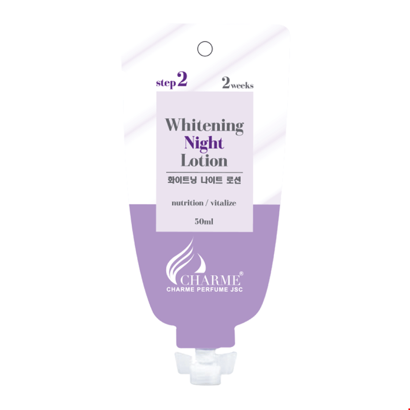 Dưỡng Da Toàn Thân Charme Whitening Night Lotion (Túi)