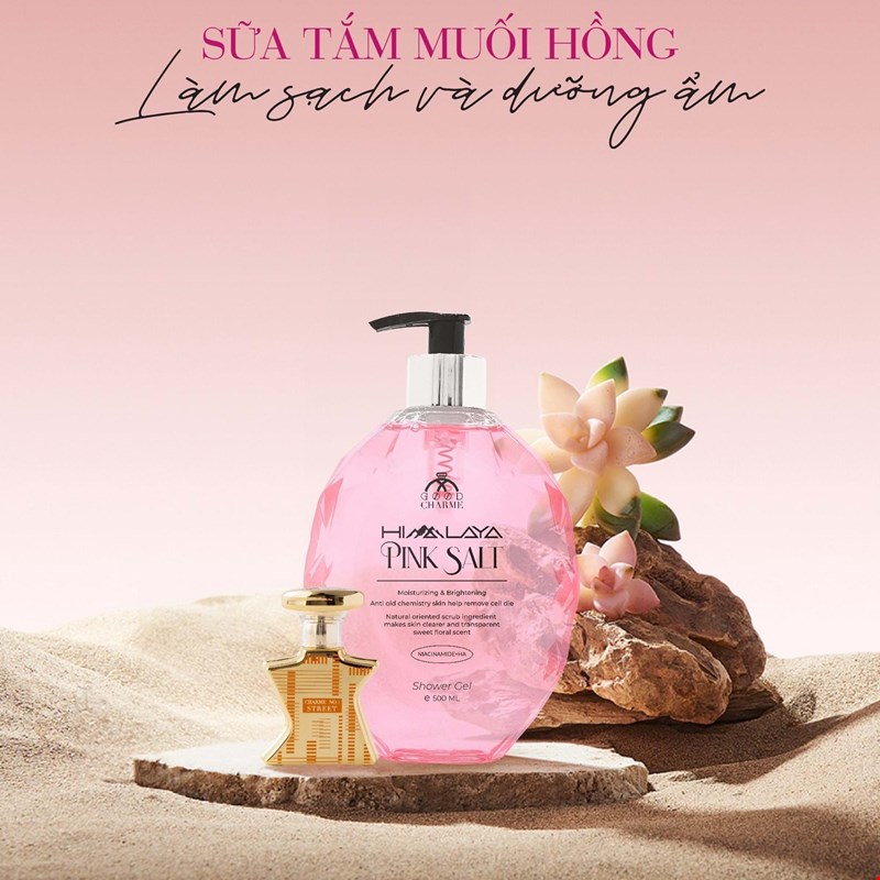 Sữa Tắm Muối Hồng Charme Himalaya Pink Salt 500ml