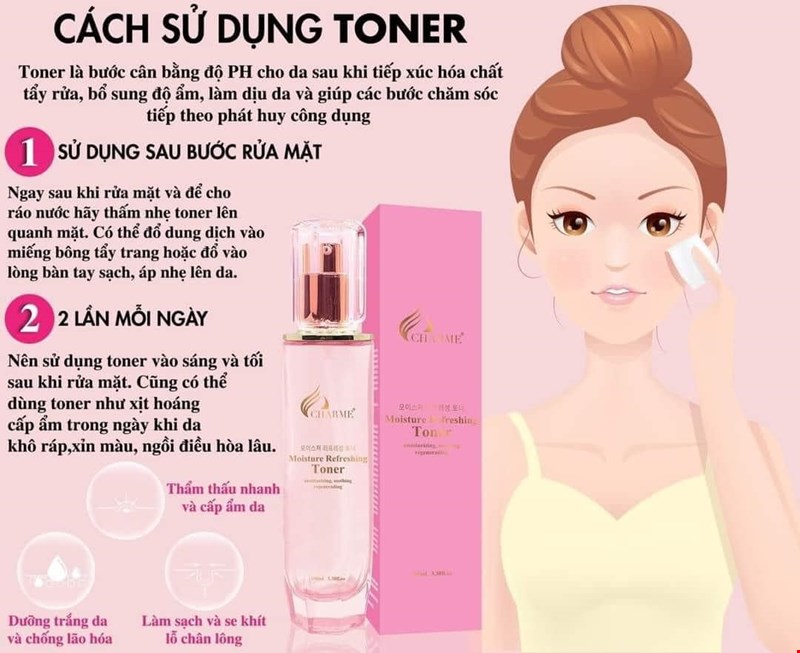 Moisture Refreshing Toner Nước cân bằng dưỡng da 2 in 1